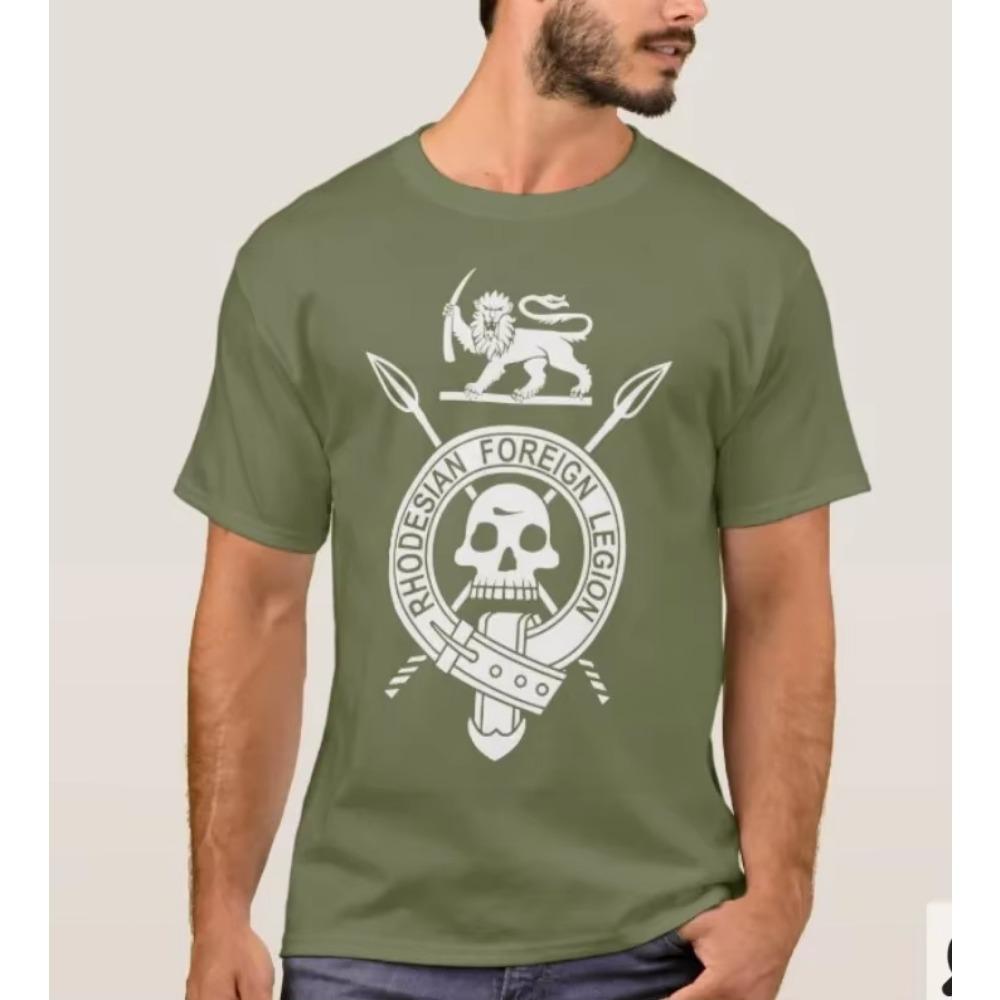 Rhodesian Foreign Legion Light Infantry RLI Veteran T-Shirt New 100% Cotton O-Neck Short Sleeve Casual Mens T-shirt Size S-3XL