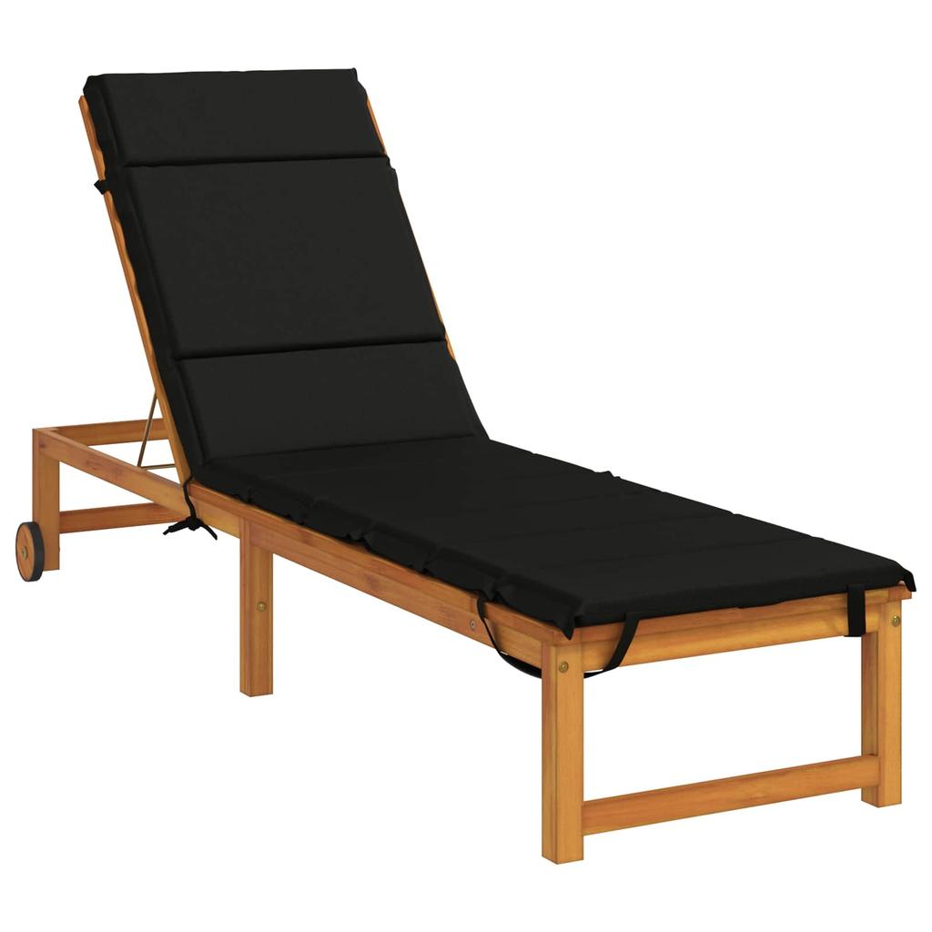 Sun Lounger Cushion GEMERT 100percent Polyester Black