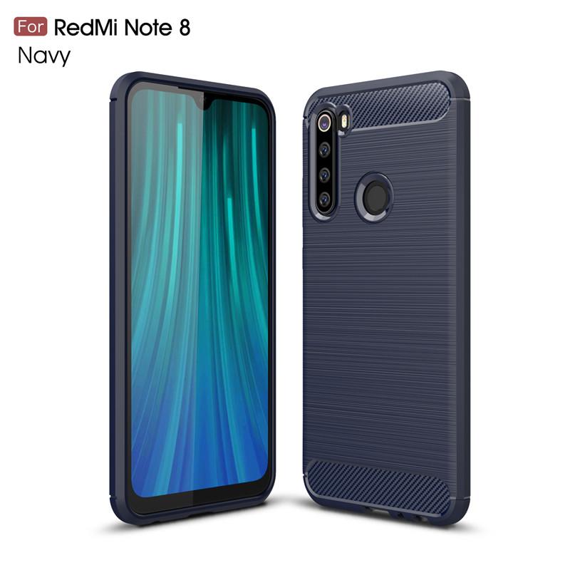 Чехол для Redmi Note 8 Противоударный Мягкий ТПУ Матовый Задник Чехол для Телефона Для Xiaomi Redmi Note 8 Для Fundas Redmi Note 8 Coque 6.3"