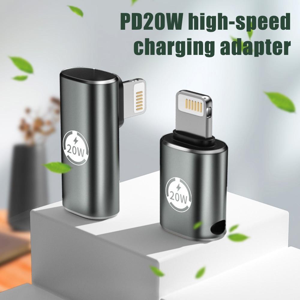 1 шт. PD20W Type C OTG адаптер для быстрой зарядки для IPhone 14 13 12 USB C «мама» для освещения мужской прямой локтевой преобразователь