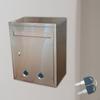 Suggestion Box Ballot Silver Wall Mounted Tip Money Donation for Jar Fundraising