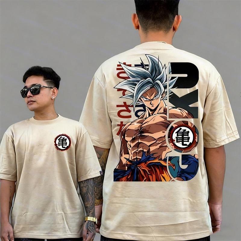 Новая футболка с Готенксом из Dragon Ball для мужчин и женщин, очень повседневная, хлопковая, для мужчин и женщин, летняя, спортивная, Харадзюку