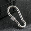 M4~M12 Camping Equipment 304 Stainless Steel Lock Ring Carabiner Safety Hook Travel Kit