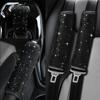 Black Diamond Crystal Car Gear Shift Cover Rhinestone Auto Shifter Hand Brake Cover Bling Car Interior Accessories Decorate