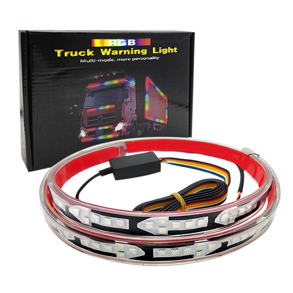 Световая лента на капоте автомобиля, динамические светодиодные ленты для автомобиля, грузовика, водонепроницаемые дневные ходовые огни, стоп-сигнал заднего хода