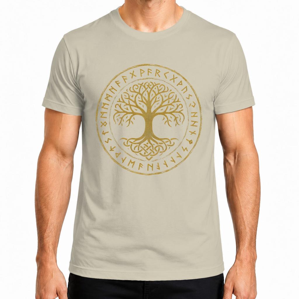 Yggdrasil Tree of Life Celtic Norse Runes Mysticism Viking T-Shirt-
