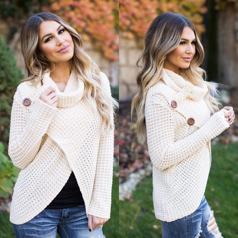 2026 Autumn/Winter Women's Turtleneck Cardigan Knitwear - Solid Color Sweater for OL Commute