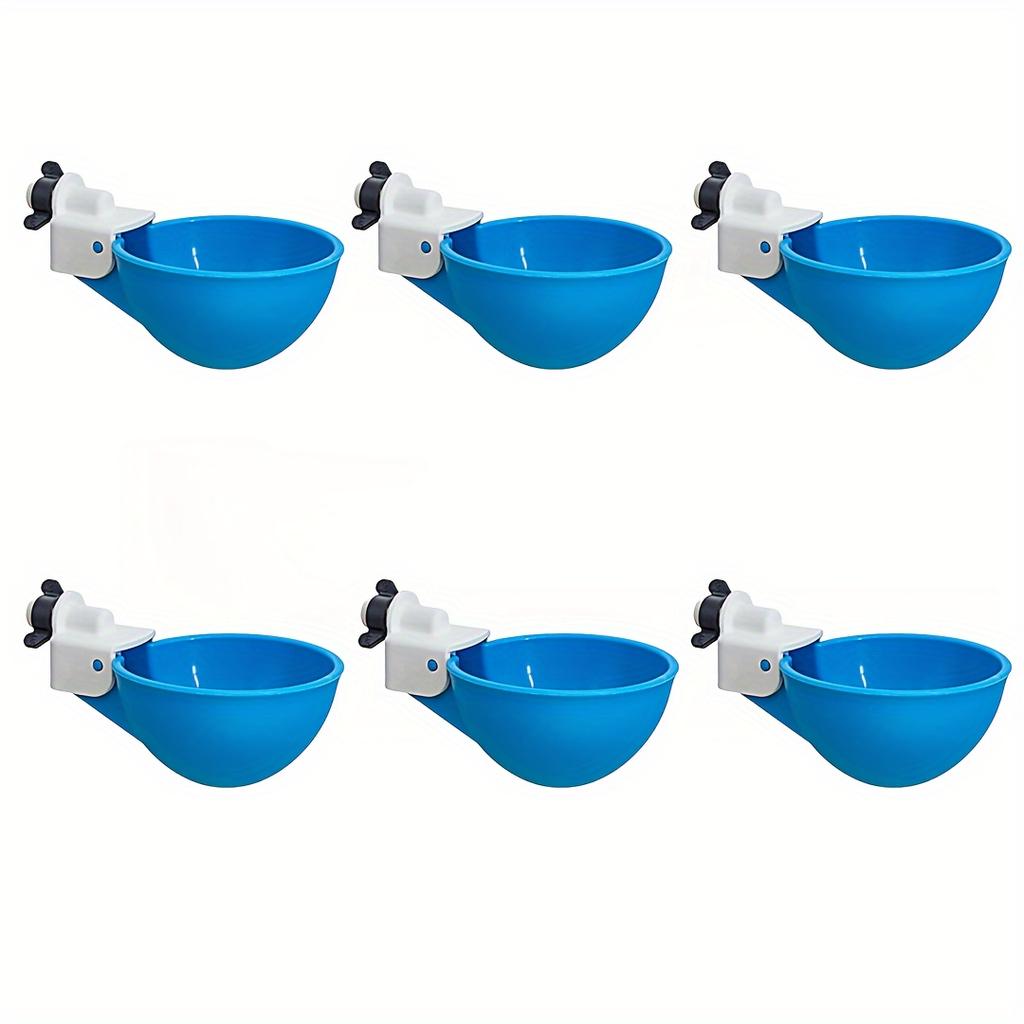 6pcs, Large Blue Automatic Chicken Water Cup, Suitable for Ducks, Geese, Turkeys and Rabbits - Drinking Fountains Kit - Small Animal Drinkers