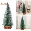 Mini Christmas Tree Artificial Snow-Flocked Xmas Tree with Pine Needle Festive Home Office Decoration for Christmas Tabletop Display