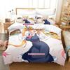 Новый комплект постельного белья Miss Kobayashi's Dragon Maid, комплект из трех предметов в стиле аниме для взрослых и детей, комплект пододеяльников, модный комплект постельного белья
