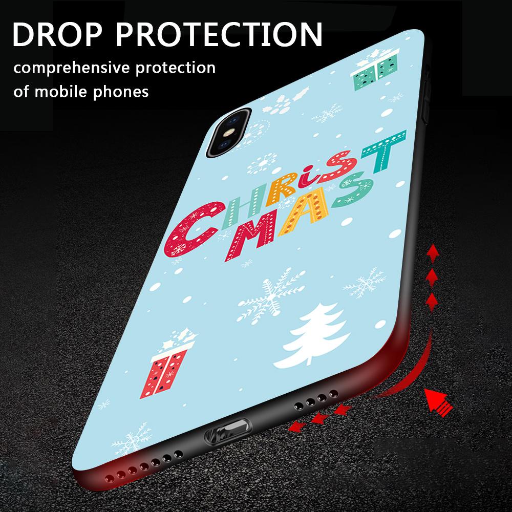 Мягкий рождественский чехол с Санта-Клаусом и снеговиком из ТПУ, силиконовый чехол