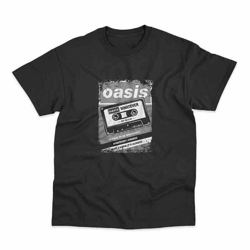 Oasis Рок-музыка Винтажные Повседневные Европейский и Американский Модный Бренд Мужские и Женские Свободные Футболки с Коротким Рукавом