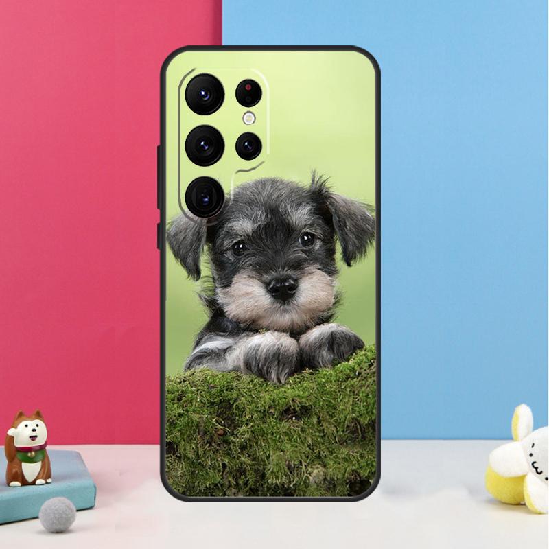 Schnauzer Puppy Dog Case For Samsung Galaxy S26 S25 S24 S20 S21 S22 S23 Ultra S10 Plus S25 FE Back Cover Shell