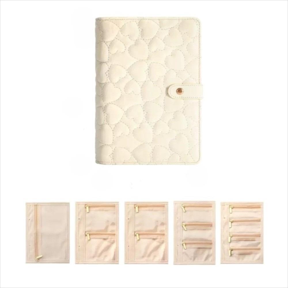 Waterproof Necklace Binder Love Heart Necklace Binder Display Box Jewelry Storage Book Gift