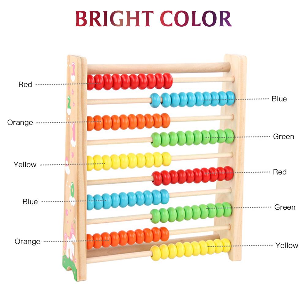 Деревянные счеты, математические деревянные игрушки, цифры, развивающая игра, идеальные игрушки для малышей, логическое мышление