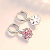 New Flower Zircon Earrings Temperament Petal Earrings