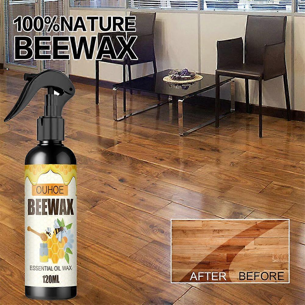 2Pcs 120ML Natural Micro-Molecularized Beeswax Spray Furniture Polish Cleaner