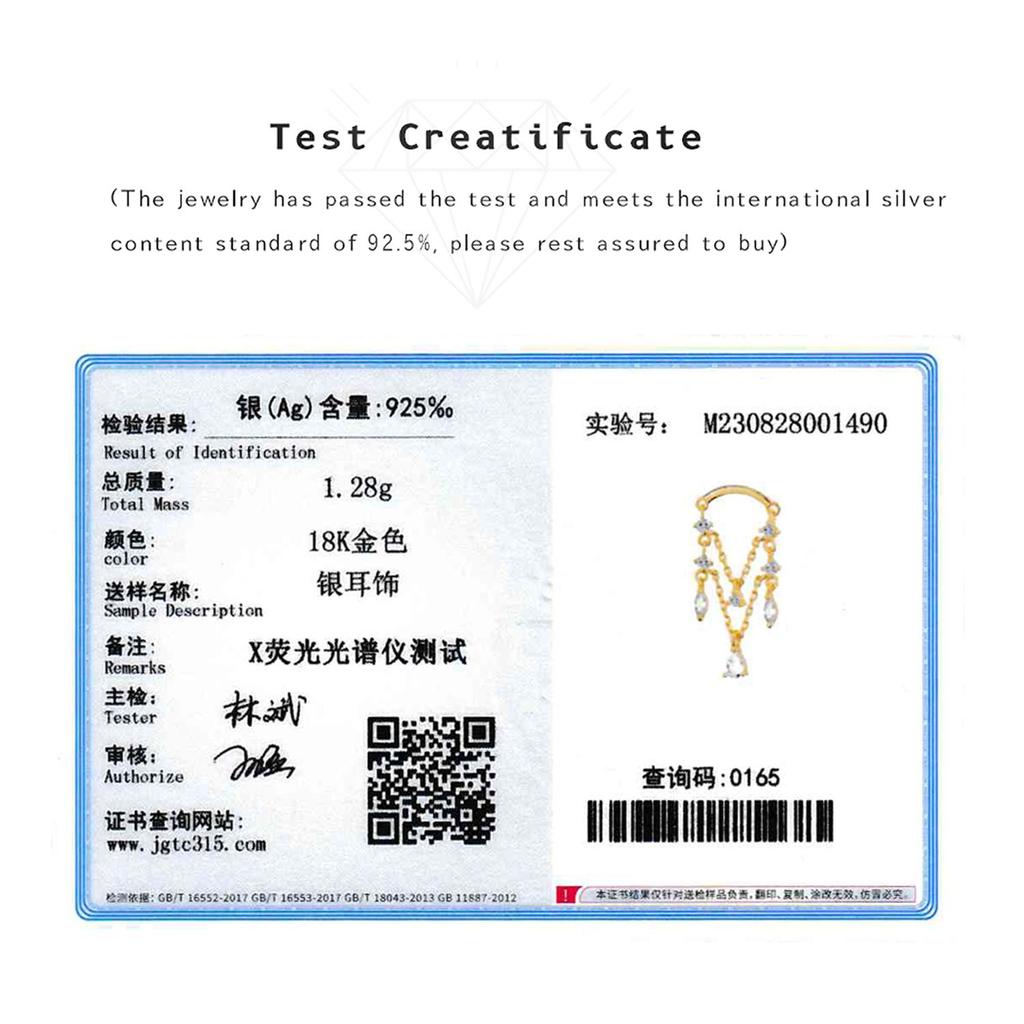 ANDYWEN Серьги-гвоздики из стерлингового серебра 925 пробы, Золотая цепочка с цирконием, роскошные клипсы с кристаллами, ювелирные изделия, свадебный подарок