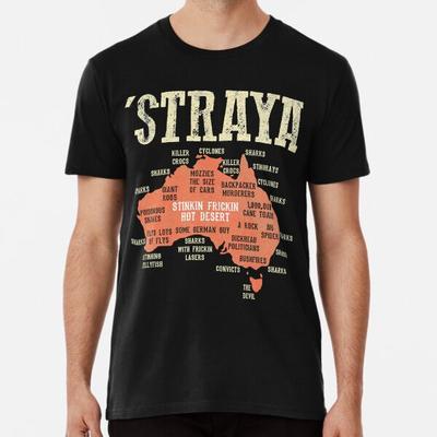 Винтажная футболка 'День Австралии Straya Australia Map' G_x2 S-5XL Сделано в Австралии/США