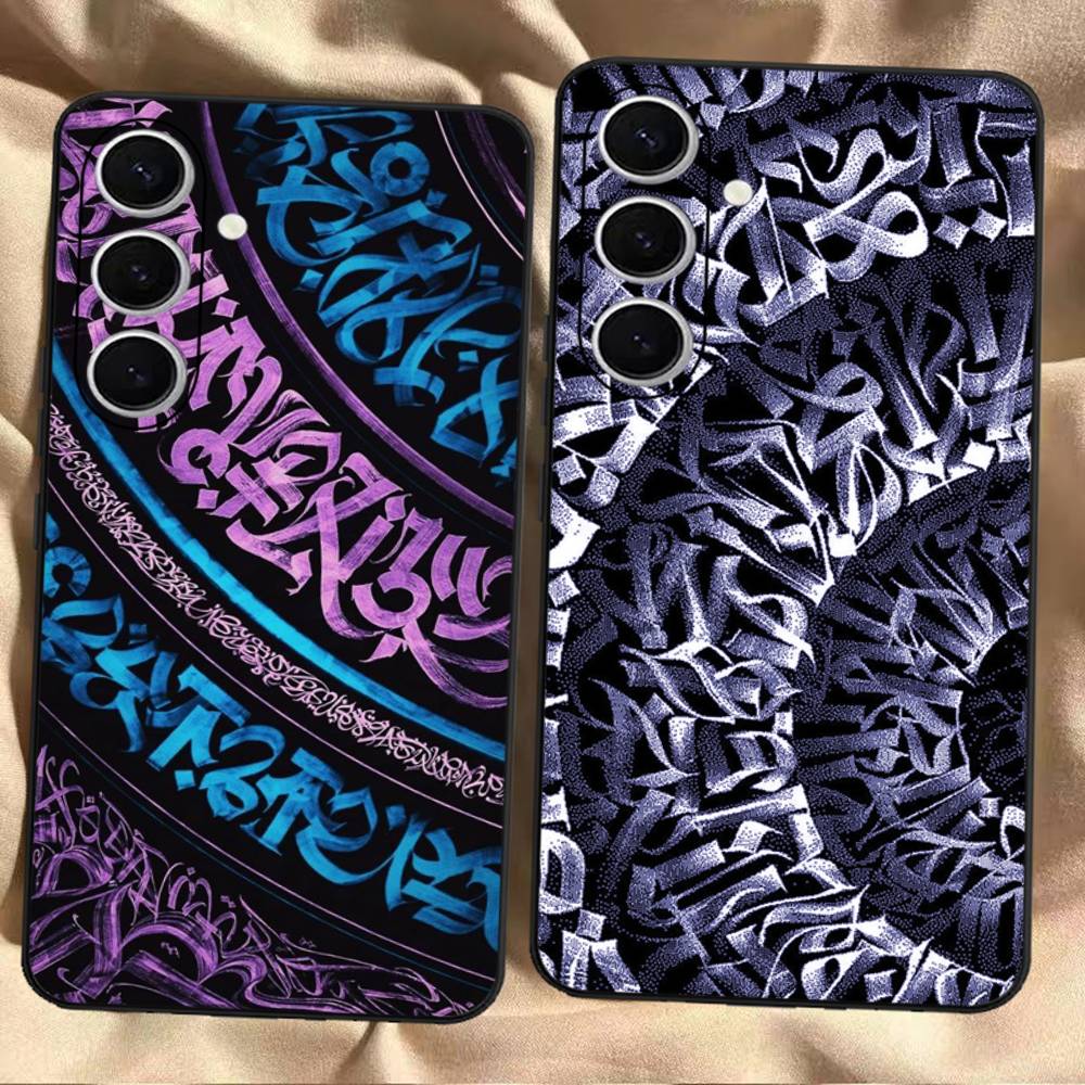 Pokras Totem Design Lampas Art Graffiti Phone Case Silicone PC+TPU For Samsung S10 20 30 22 23 24 Plus Lite Fundas