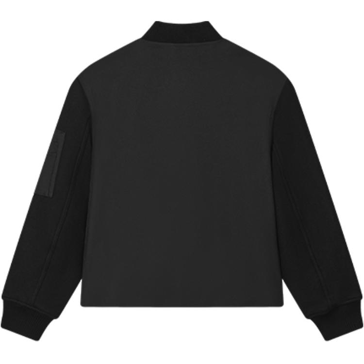 Fila Серия Милан Модная Повседневная Удобная Теплая Хлопковая Куртка Женская Куртка Черная F11W515902F-BK