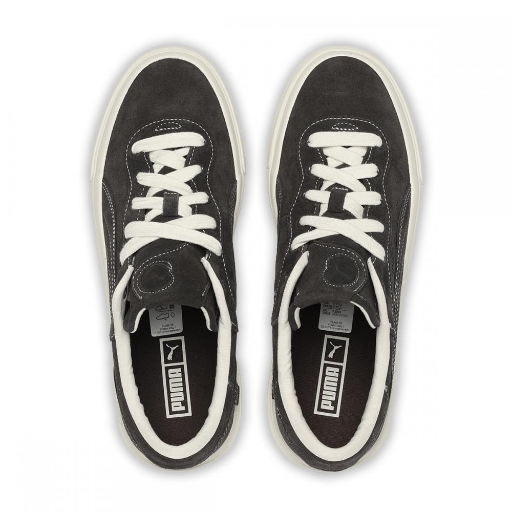 Puma Capri Royal Suede 39375201 Плоский Темно-Серый Матовый Цвет Слоновой Кости