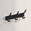 Black Robe Hooks Towel Hanger Nail Wall Rack Hooks Coat Clothes Holder for Bathroom Kitchen Accessories