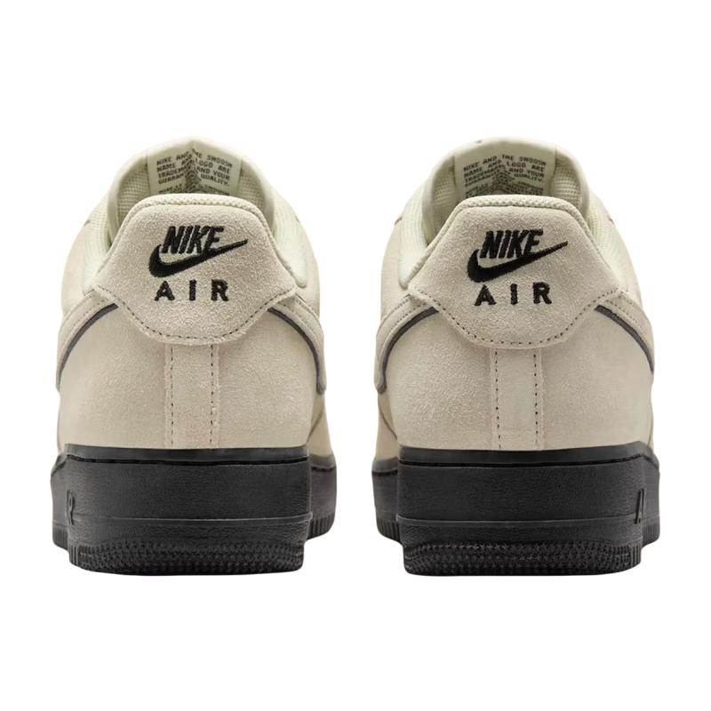 Nike Air Force 1 07 LV8 Light Khaki Suede Men Sneakers Cream Black HQ1966-200