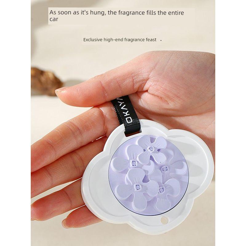 Floral Car Fragrance 2026 New Model Aroma Diffuser Stone Car Interior Decoration Gypsum Hanging Pendant Fragrance High-End Interior Ornament