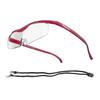 Hazuki Compact Clear Lens Colors with Neck Strap Perfect Birthday Gift Loupe, 1.6x Magnification, (9 Available), (Ruby),