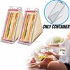 Transparent Plastic Triangle Sandwich Container Modern Minimalist Design Perfect For Adults