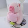 Pink KapiBala Pendant Water Guinea Pig Keychain Bag Pendant Cute Internet Celebrity Plush Toy Doll Ideal For Gift Idea