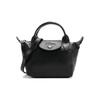 Le Pliage Cuir 17 Сумка-пельмень из кожи ягненка Мини Женские Сумки Черный 1500757001