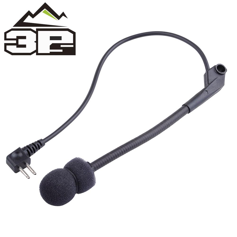 WADSN High Quality Tactical Microphone Parts Noise Protection Accessory for WZ040 Headset Black Nylon Plastic