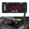 12 В мотоциклетный прибор, светодиодный цифровой дисплей, электронные часы, термометр, вольтметр, IP67, водонепроницаемый