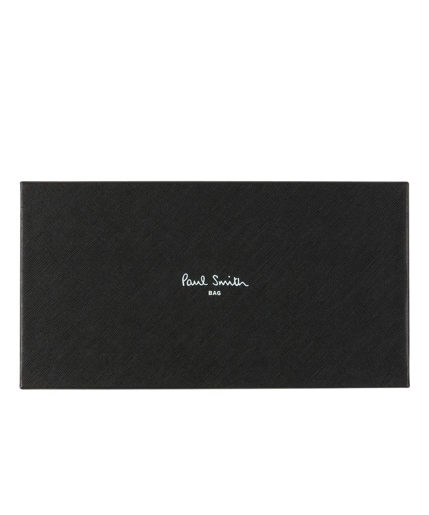 Длинный кошелек с яркой полосатой отделкой черного цвета