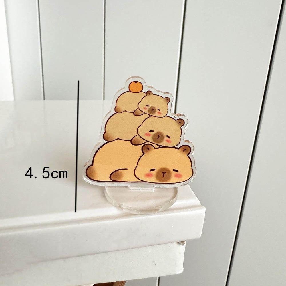 Акриловая подставка для карточек с капибарой, вдохновляющий держатель для обучающих заметок, акриловая подставка для карточек с героями мультфильмов