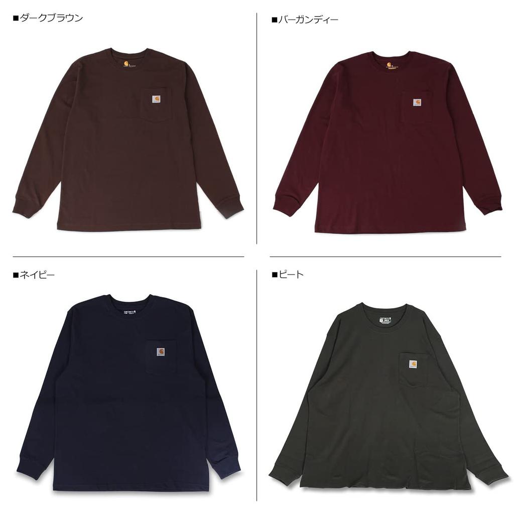 Футболка Carhartt carhartt с длинным рукавом и карманом WORKER POCKET LS K126 белая M Футболка ФУТБОЛКИ [item]