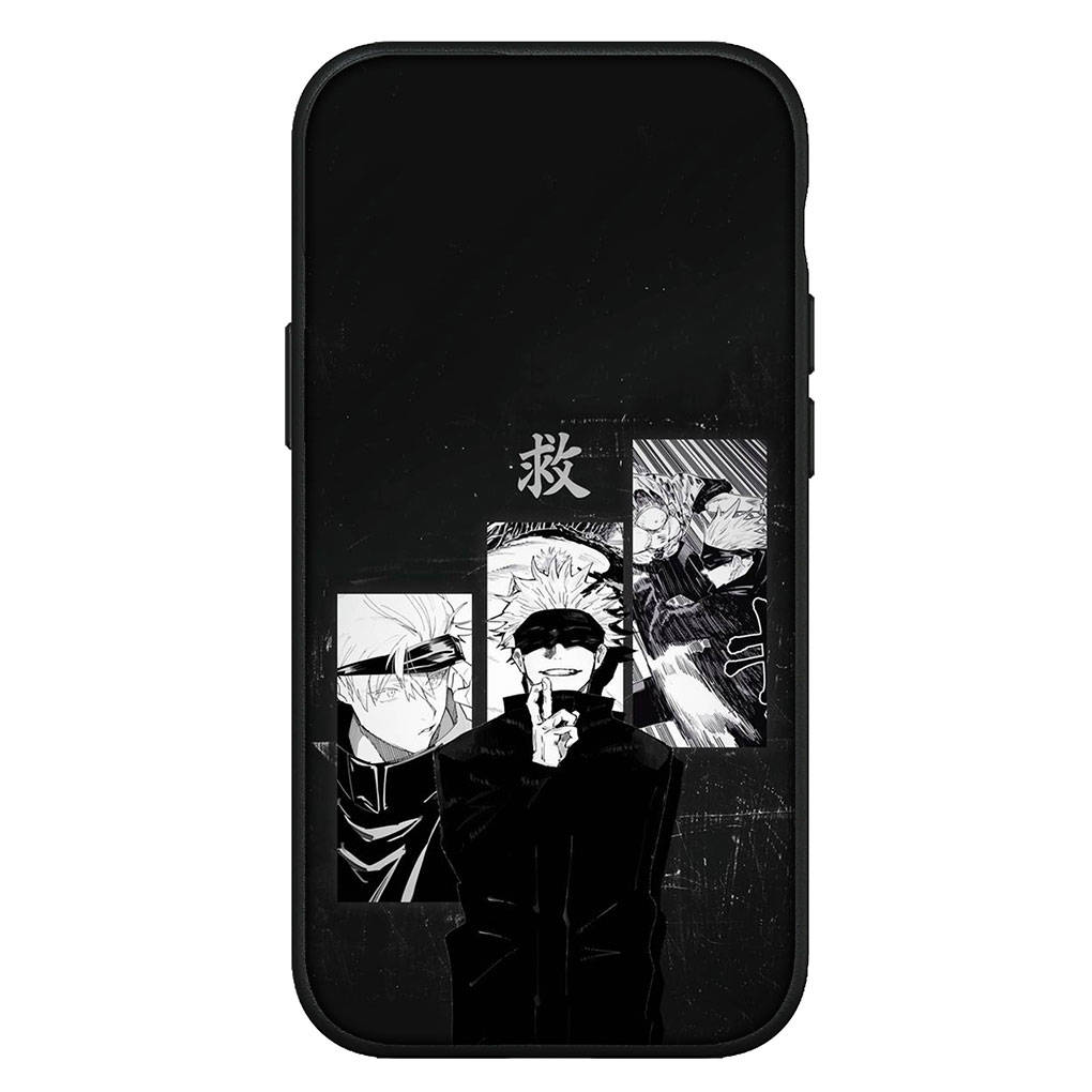 Чехол для телефона iPhone 15 14 Xiaomi Redmi Note 13 12 11 Pro Max X 8 7 9 XR Samsung Galaxy A15 S24 S23 Huawei OPPO A38 Jujutsu Anime Kaisen Gojo Satoru