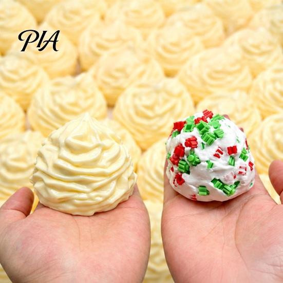 Anti-Anxiety Cream Toy Stress Relief with Building Blocks, Shapeable Crunchy Squeeze Fidget Ball, Slow Rising Sensory for Kids and Adults