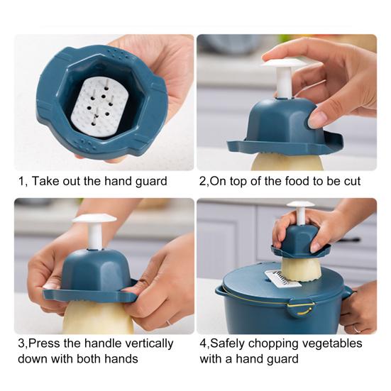 Овощерезка, практичная тонкая работа, легкая овощерезка, защита для рук, овощерезка, луковица для приготовления пищи