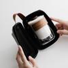 Travel tea set Portable anti-scalding hand grab glass teapot Kuaike cup Kung Fu souvenir business gift