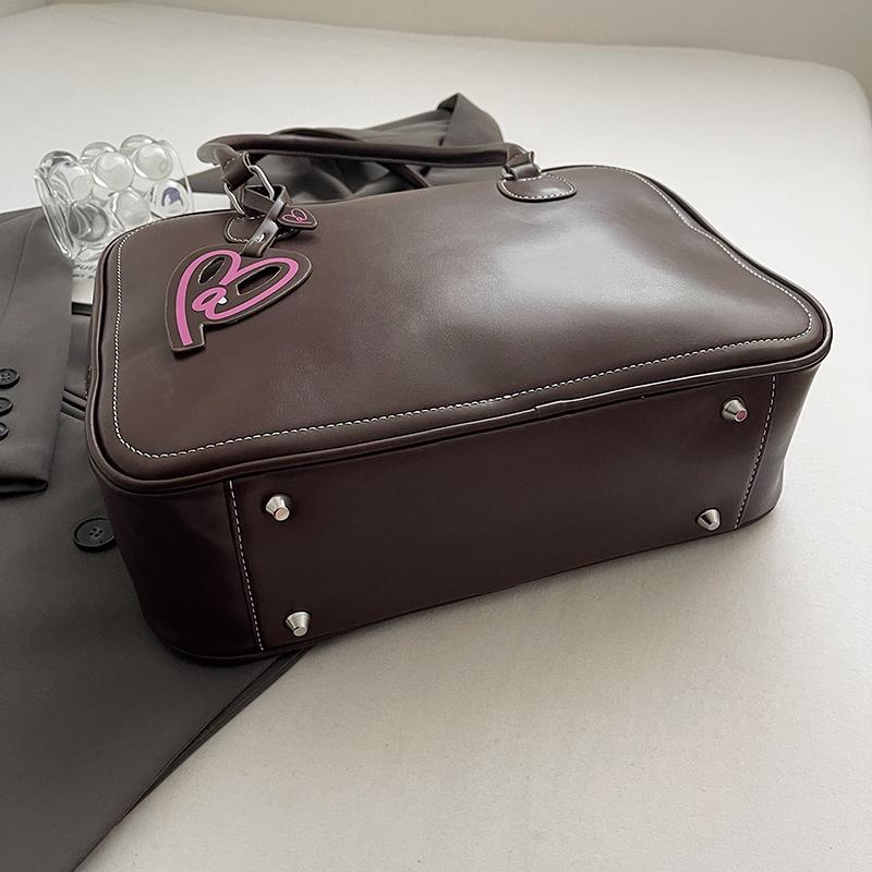 Новые осенние вместительные женские сумки с улучшенной текстурой, однотонные, с хорошим внешним видом, простые, универсальные сумки через плечо