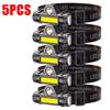 Суперяркий перезаряжаемый налобный фонарь COB LED, магнитный, USB, для кемпинга, походов, рыбалки, долгий срок службы батареи, водонепроницаемый