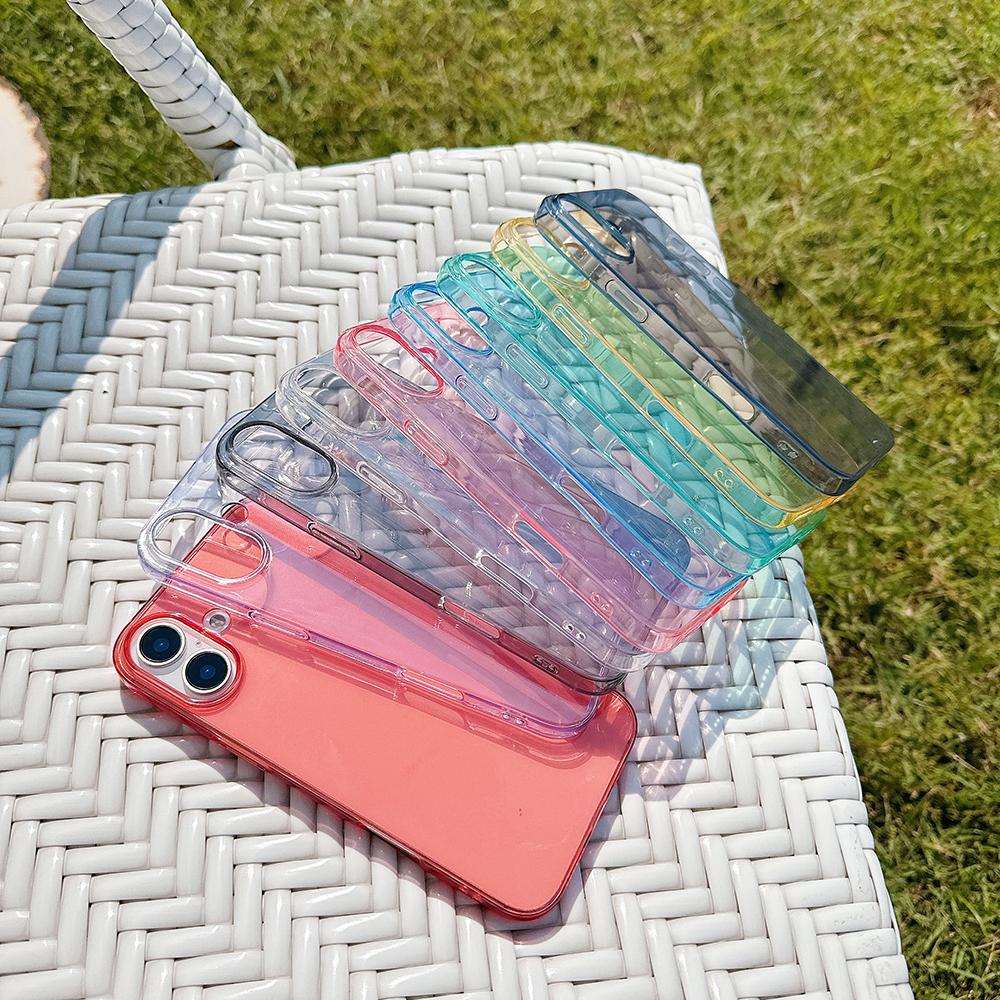 Colorful Candy Color Transparent Soft Case For For Iphone Air 17 16 15 14 13 12 11 Pro Max Plus Mini Silicone Ultra Thin Clear Shell