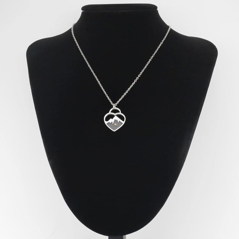 Ювелирные изделия Charm Подарки Ожерелье Mountain Mustard Seed Вдохновение Ювелирные изделия Ожерелье Heart Seed Charm Подарки