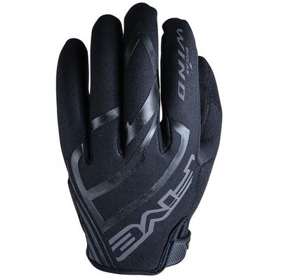 Велосипедные перчатки Five Gloves Windbreaker (черные)