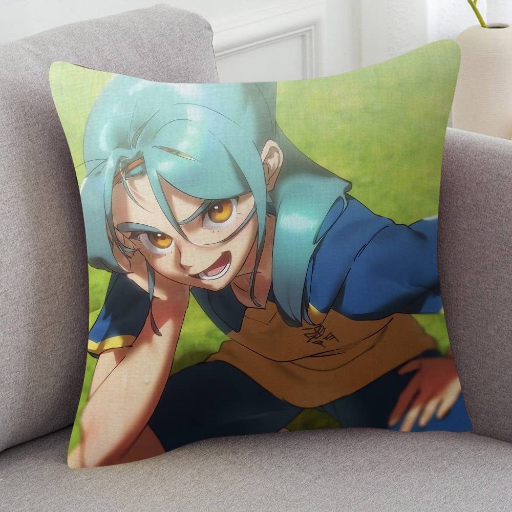 Anime Inazuma Eleven Soft Comfortable Pillow Case Cartoon For Sofa Living Cat Room Home Office Retro Decor Protective Cover