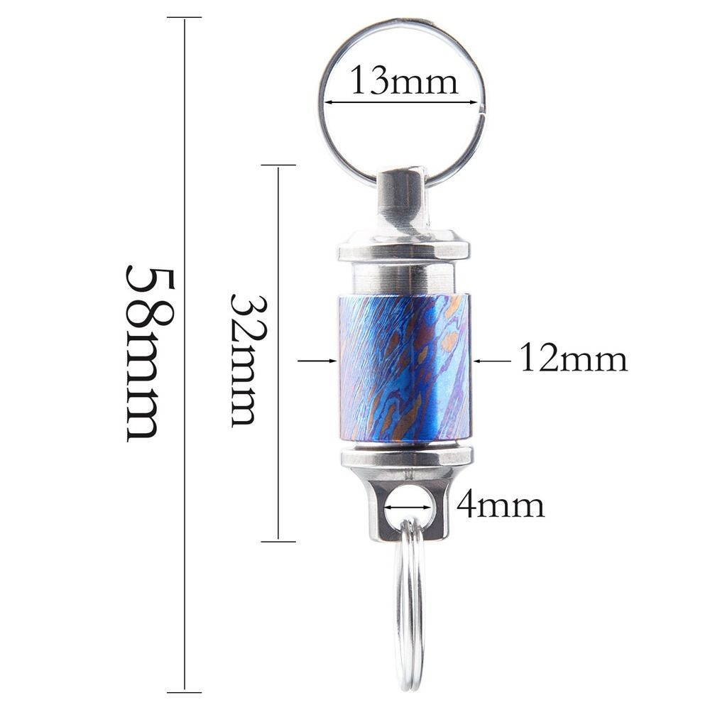 360° Rotatable Titanium Alloy Keychain Portable Keyring New Car Key Ring Outdoor Small Tool