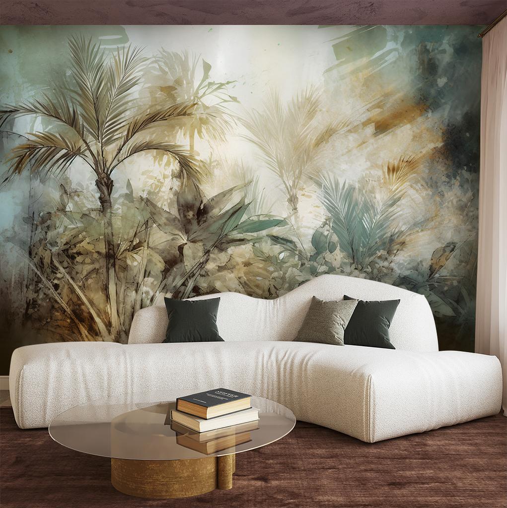 Wallpaper Palms In a Rainforest